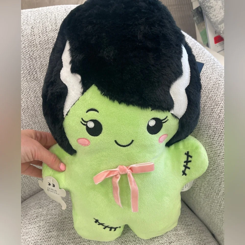 Halloween Bride of Frankenstein Plush Pillow Weighted Goblin & Ghoul NWT